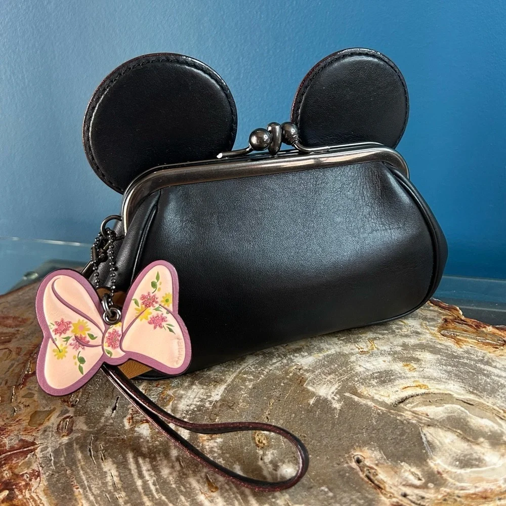 Disney x Coach Minnie Mouse Ears Framed Kiss-lock Clutch Limited Edition F30212